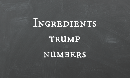 Ingredients Trump Numbers