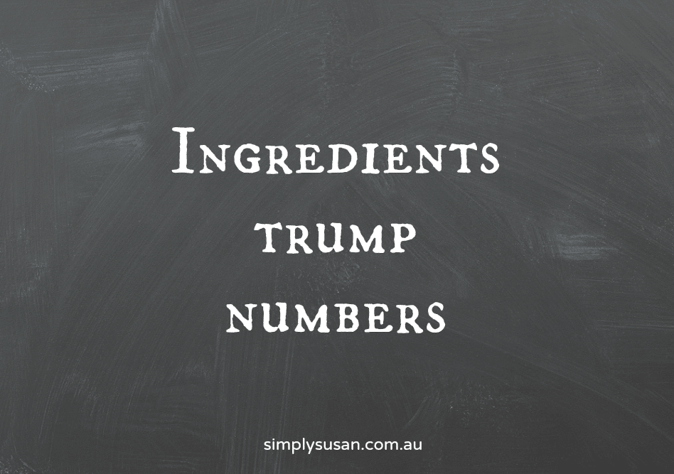 ingredients trump numbers